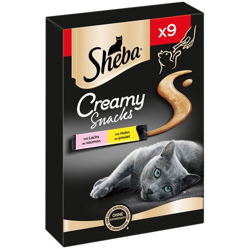 Sheba Creamy Snacks - Piščanec & losos (9 x 12 g) Cene