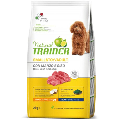 Trainer natural dog small & toy adult govedina i pirinač - 2 kg Cene
