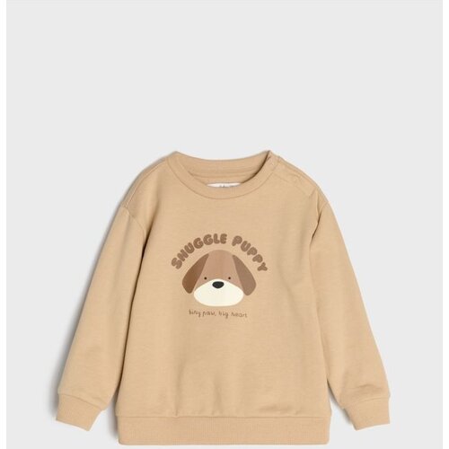 Sinsay Pamučna dukserica crewneck s printom psa Cijene
