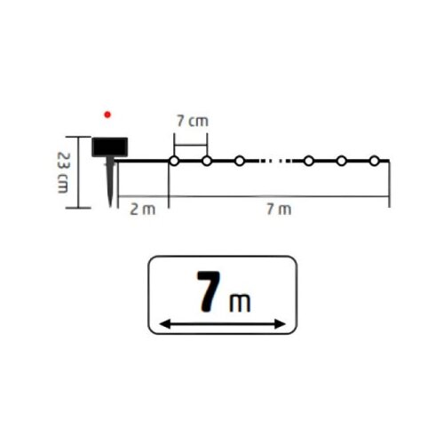  Solarna LED svetleaea niz 100 H. belih LED dioda Cene