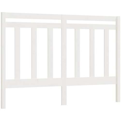 Maison Chic posteljno vzglavje - vzglavna omarica - nočna omarica belo 141x4x100 cm trdna borovina, (21705655) Slike