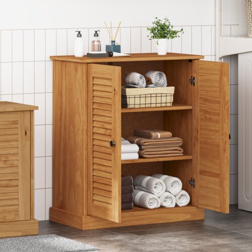 vidaXL Kupaonski ormar boja meda 68 x 34 x 80 cm Masivna borovina Cijene