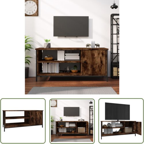 The Living Store TV omarica dimljeni hrast 100x40x45 cm inženirski les - TV Omarica, (21738314) Cene