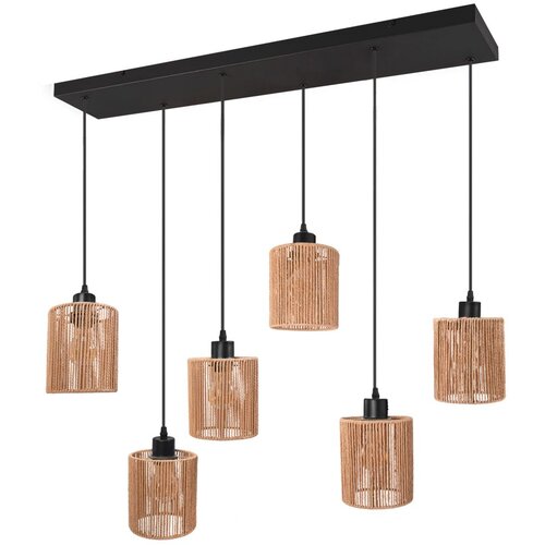 Toolight Viseća lampa APP1822-6CP NATURE BLACK Slike