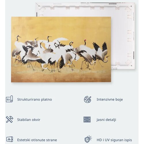  XXL slika - Herons painted with ink 240x160 Slike