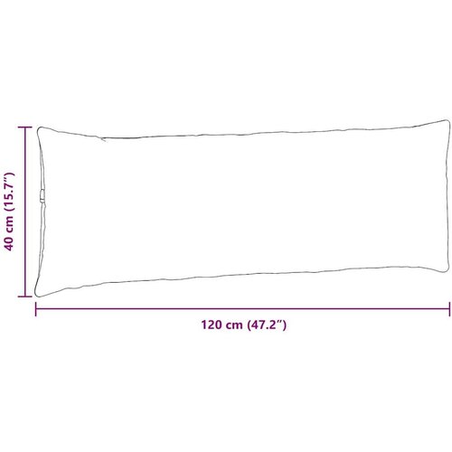 VidaXL jastučići za sofu 2 pcs crvena 120 x 40 cm tkanina Slike