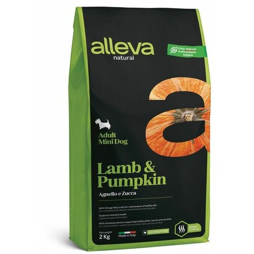 Alleva natural adult lamb and pumpkin mini 2 kg Slike