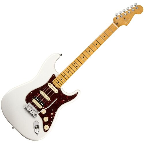 Fender American Ultra Stratocaster HSS MN Arctic Pearl Slike