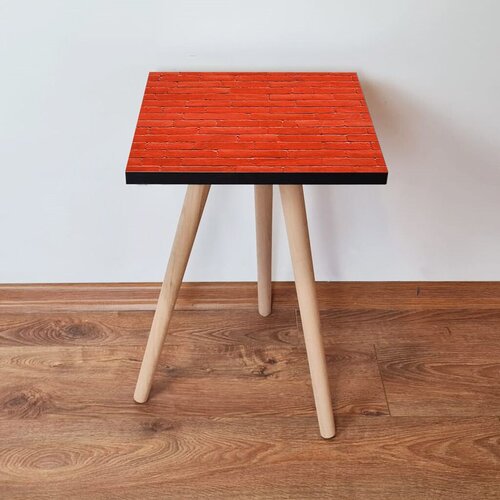 Hanah home klub sto Shp371, 35x42x35 cm, Crveni Cene