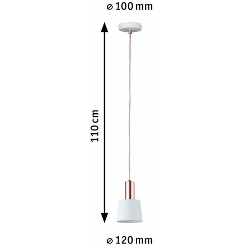 PAULMANN 79656 - 1xE14/20W Luster na sajli NEORDIC HALDAR 230V Slike