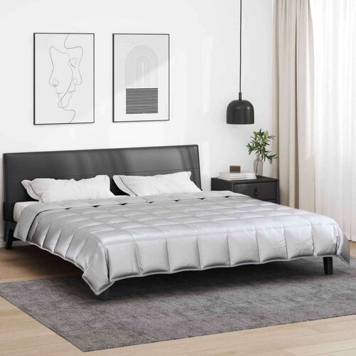  Poletna odeja srebrna 220 x 260 cm Satin in mikrovlakna, (5000147594) Cene