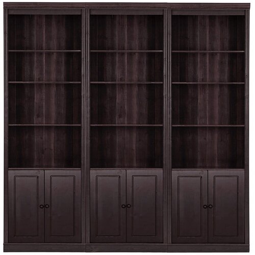 Støraa Smeđa biblioteka od masivnog bora 222x223 cm Anita – Cijene