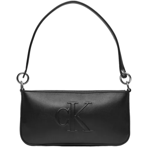 Calvin Klein Jeans SCULPTED SHOULDER POUCH25 DEBOSS K60K612725 Crna