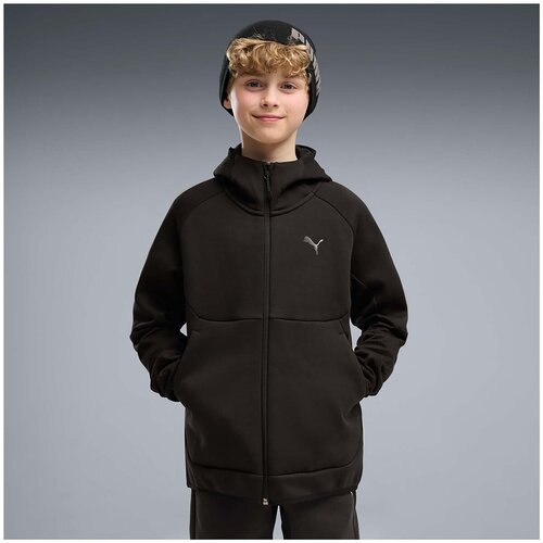 Puma Flis tech Elevated Full-Zip Hoodie Dk B Črna Slike