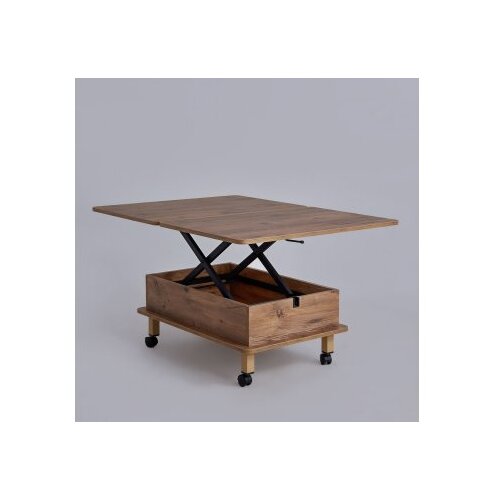 Hanah home Stol za dnevni boravak Dy Adt 90x40x60 cm, Smeđa Slike