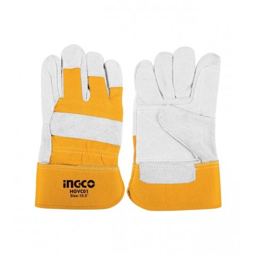 INGCO TOOLS Rukavice radne 10.5" koža+platno HGVC01 Cijene