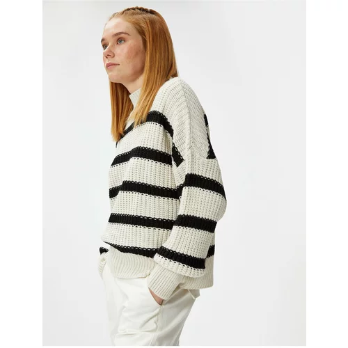 Koton Knit Sweater Half Turtleneck Cashmere Textured