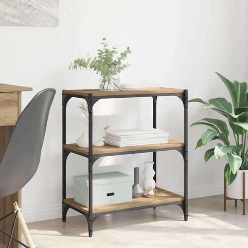 vidaXL Knjigovni omar artisan hrast 40 x 33 x 70.5 cm Konstruiran les Cene