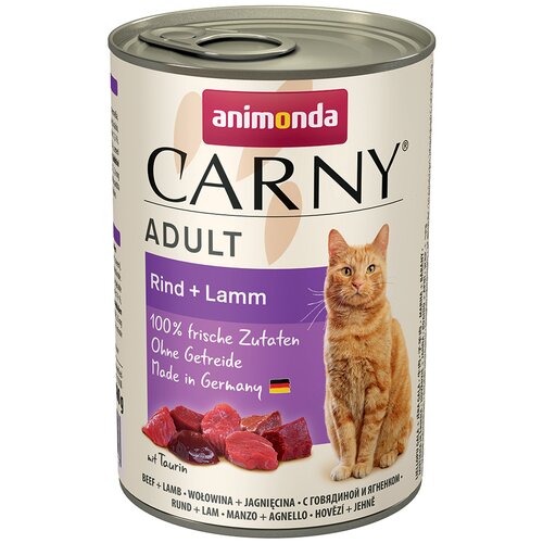 Animonda Carny Adult 6 x 400 g - Govedina in jagnjetina Slike