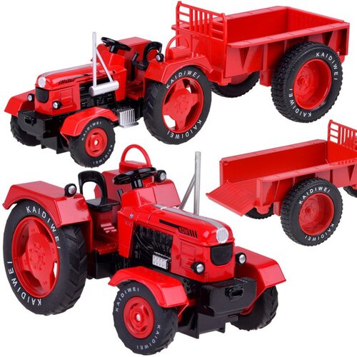 Metalni crveni traktor u omjeru 1:18 Slike