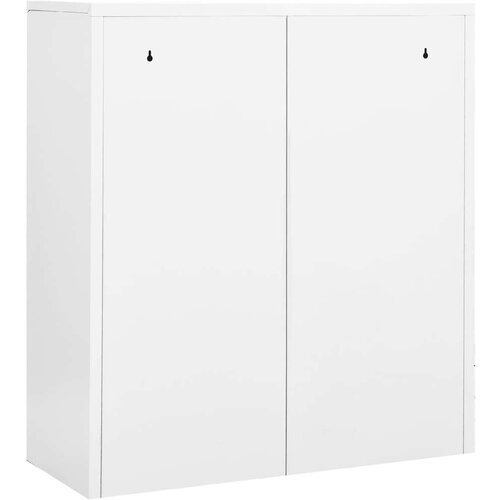 VidaXL uredski ormarić bijeli 90 x 40 x 102 cm čelični Slike