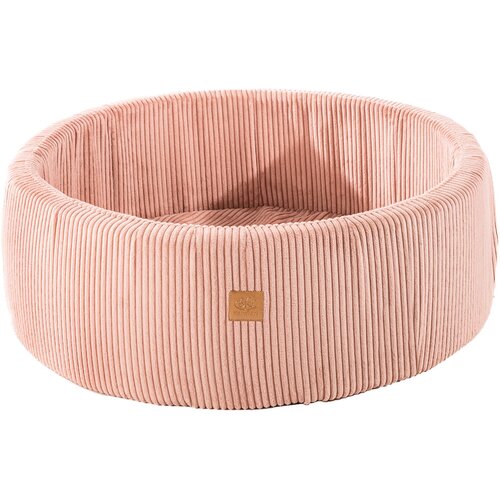 MeowBaby Okrogel bazen z žogicami Ball pool Aesthetic 90x30 cm, brez žogic, velvet, roza, (21289300) Cene