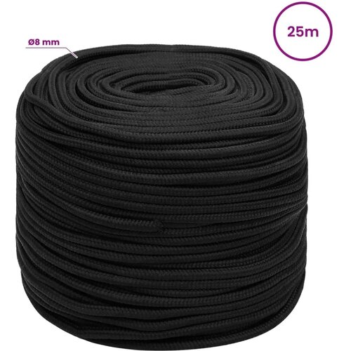  Vi&amp;scaron;enamjensko pomoćno uže 8 mm 25 m Crna PP - Crna 8 mm 25 m Slike