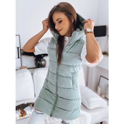 DStreet BRITA women's quilted vest green TY3266 Cene