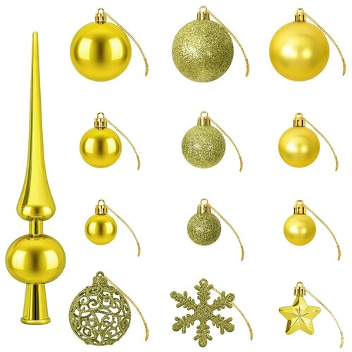  Set božićnih kuglica 111 kom. Svijetlo zelena 6 cm Polistiren - Svijetlo zelena Slike