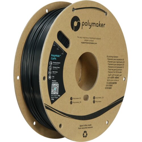 Polymaker nylon copa 6/6-6 black, 1.75 mm (750 g) Slike
