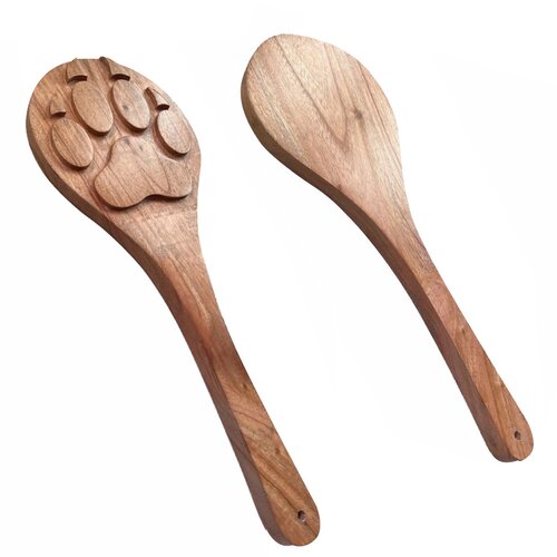 Black Label Wooden Wolf Paw Paddle Slike