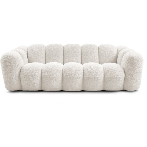 Bobochic Paris Bijela sofa od bouclé tkanine 232 cm Hippolyte – Cijene