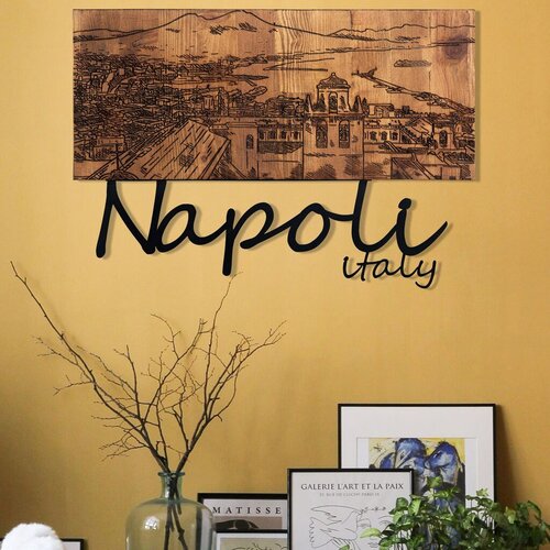 Atelier Del Sofa zidna dekoracija Napoli, 58x40 cm, Smeđe boje Slike