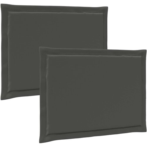  Jastučići za sjedenje 2 pcs Antracit 47 x 36 x 2 cm Poliester Slike