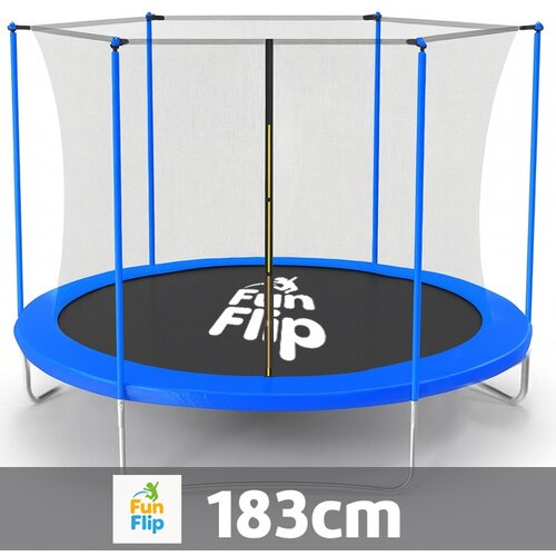 Fun Flip Trambolina 183cm sa unutrašnjom sigurnosnom mrežom - 150 kg nosivosti ( FF-183-BL-IN ) Cene