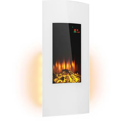 Klarstein Lamington, električni kamin, 2000 W, LED plamen, grijač na topli zrak, timer, rasvjeta