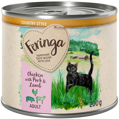 Feringa Ekonomično pakiranje Country Style meni 24 x 200 g - Piletina, svinjetina, janjetina Cijene