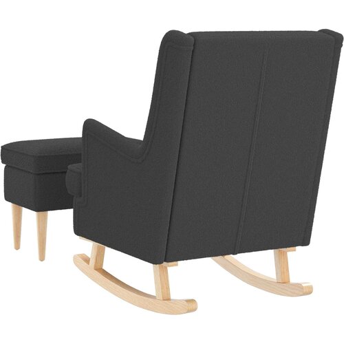  Fotelja s footstoolom 2 kom. Tamnosiva Boucl&amp;eacute; 60 x 79 x 87,5 cm Slike