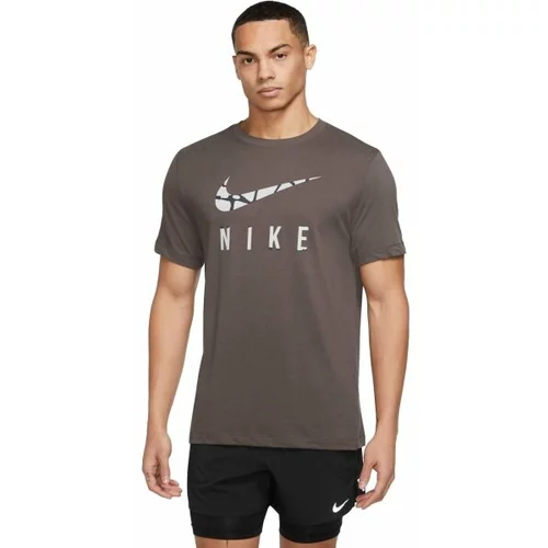 Nike U NK DF TEE RUN DIVISION Muška majica, smeđa, veličina