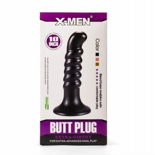 X-Men 1inch extra girthy butt plug bl XMEN000163 Slike