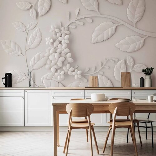  Foto tapeta - Paper Flowers (Cream) 100x70 Cene
