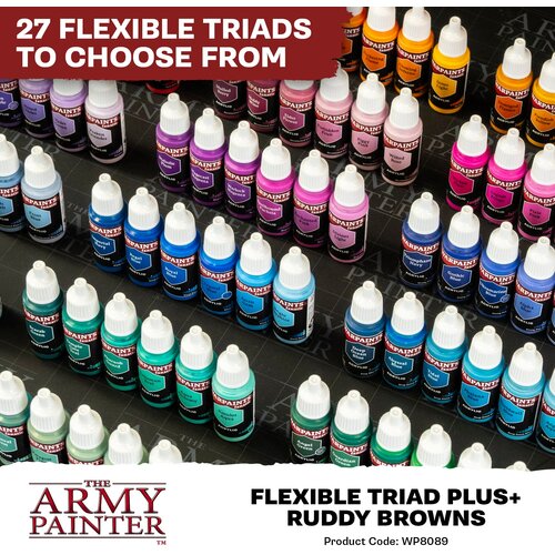 The Army Painter Warpaints Fanatic: Ruddy Browns Flexible Triad PLUS+ - 1 set Slike