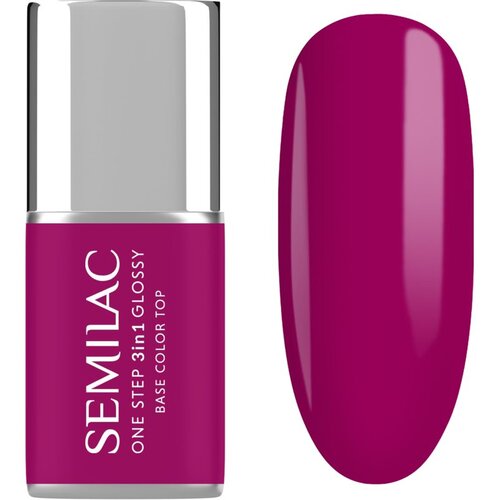 Semilac One Step 3in1 Glossy gel lak za nokte nijansa 595 Bright Purple 7 ml Slike