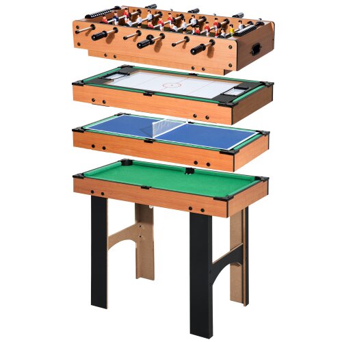 Nesta 4-v-1 večnamenska igralna miza, namizni nogomet, namizni hokej, namizni tenis in biljard, 87 x 43 x 73 cm, za zabavo pri igri, (5000493080) Cene
