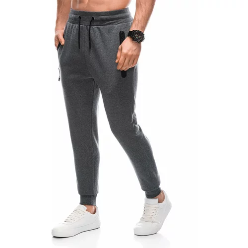 Edoti Men's sweatpants with zippered pockets EM-PASK-0102