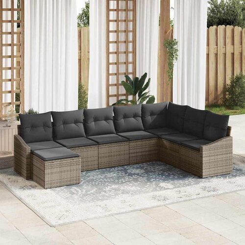  Set sofe 8 kom. poliratan 288,5 x 178,5 x 85 cm Slike