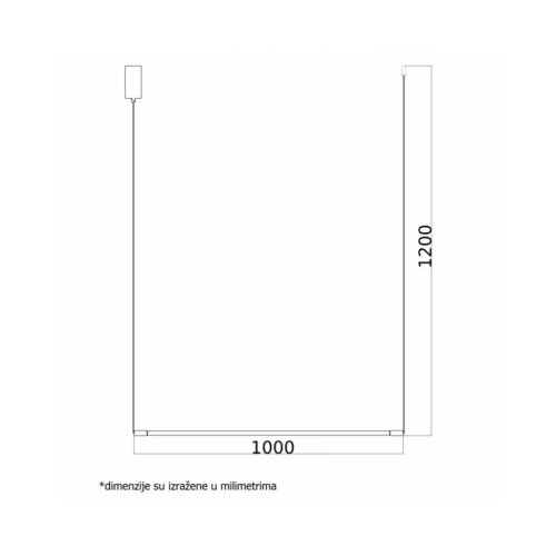 Vesta 360 VISILICA 14W 3000K CRNA Cene
