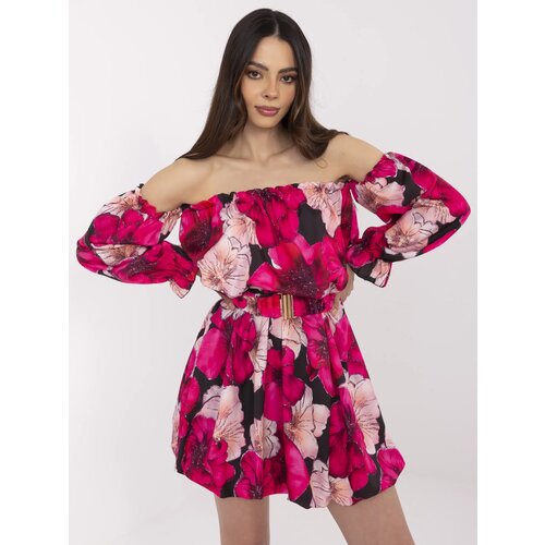 Italy Moda Dress-MI-SK-A1447.84-black-pink Slike