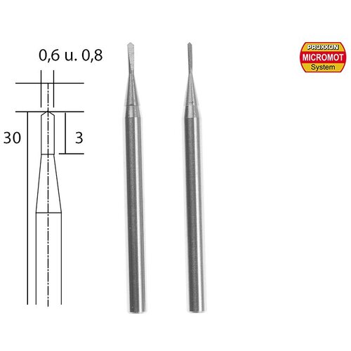 Proxxon burgija 0.6+0.8mm, 28321 Slike