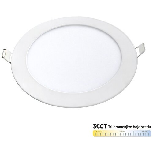 Mitea Lighting Ugradni okrugli led panel beli 12W 3000~6500K M12UO-CCT Slike